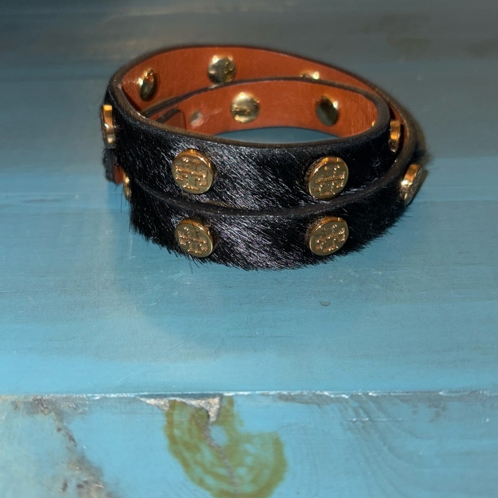 Tory Burch Black Wrap Bracelet